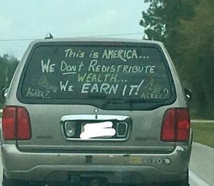 ‘Controversial’ Message Seen On Back Of SUV Sparks Online Debate