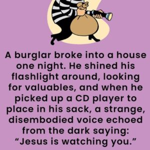 Burglar, Parrot And Jesus