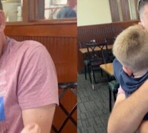 Grandpa begins to sob in the middle of a restaurant because of a heartbreaking reason