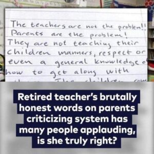 Retired teacher’s letter to parents