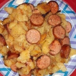 DOES ANYONE HERE ACTUALLY STILL EAT Fried Potatoes Onions And Smoked Polish Sausage