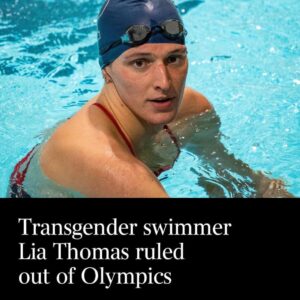 Transgender swimmer Lia Thomas ruled out of Olympics