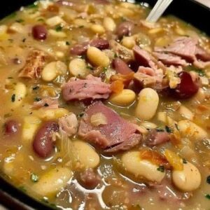 Hearty Bean and Ham Hock Soup