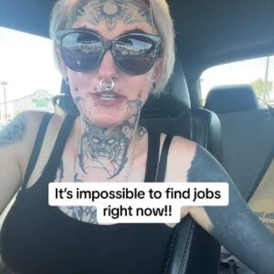 Young woman with facial tattoos, piercings confronts TJ Maxx employees after she was denied a job