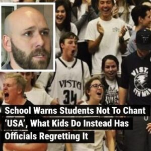 After high school students began chanting “USA” during sporting events, parents received a..