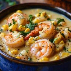 Corn and shrimp soup