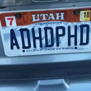 The recent social media buzz centers on a license plate