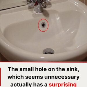 The small hole on the sink, which seems unnecessary actually has the surprising function