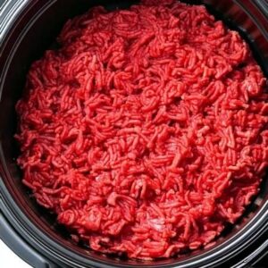 Put raw ground beef in a slow cooker with these 4 ingredients. It’s comfort food perfection.