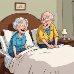 An elderly couple had just