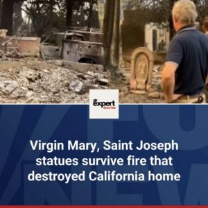 California family clings to faith after Virgin Mary statue survives relentless wildfires that destroyed home