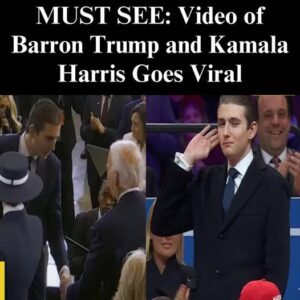 Barron Trump Seen As ‘True Gentleman’ After Shaking Hands With Biden, Harris..