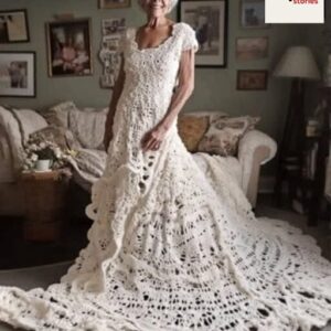 A Love Stitched Through Time: My Husband Crocheted Me a Wedding Dress at 70