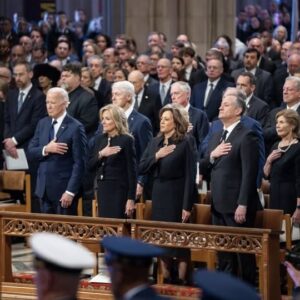 Kamala Harris Shares a Trump-less Photo of Presidents at Jimmy Carter’s Funeral