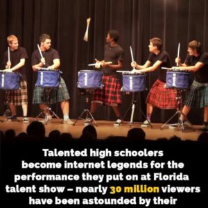 Teenagers rise to online fame with viral drum performance