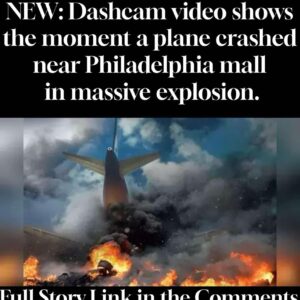 NEW: Dashcam video shows the moment a plane crashed near Philadelphia mall in massive explosion.