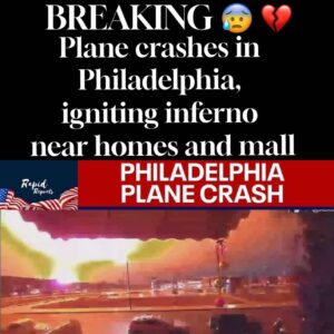 Plane crashes in Philadelphia, igniting inferno near homes and mall