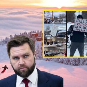 JD Vance Greeted By Pro-Ukraine Protesters During Vermont Family Vacation : ‘Go Ski In Russia’