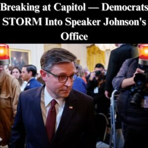 Democrats Barge Into Speaker Johnson’s Office