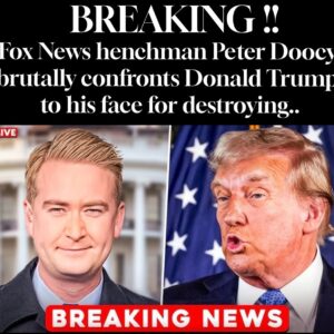 BREAKING: Fox News henchman Peter Doocy brutally confronts Donald Trump