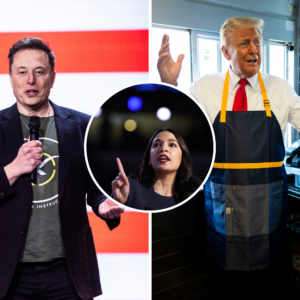 JUST IN / President Trump,Elon Musk and Alexandria Ocasio-Cortez