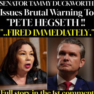 JUST IN / SENATOR TAMMY DUCKWORTH ABOUT PETE HEGSETH