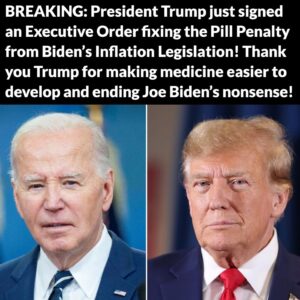 JUST IN / LOWERING DRUG PRICES BY ONCE AGAIN PUTTING AMERICANS FIRST