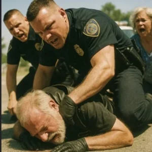 A police officer forced my 72-year-old husband to lie face-down on scorching asphalt all because his exhaust was too loud