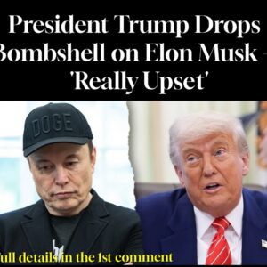 President Trump Drops Bombshell on Elon Musk ‘Really Upset’