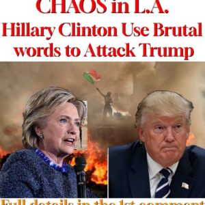 CHAOS in L.A. Hillary Clinton Use Brutal words to Attack Trump