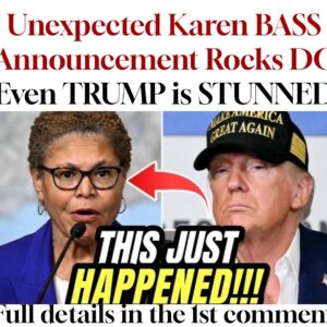 Unexpected Karen BASS Announcement Rocks DC Even TRUMP is STUNNED