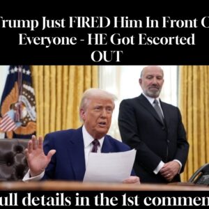 Trump Just FIRED Him In Front Of Everyone – HE Got Escorted OUT