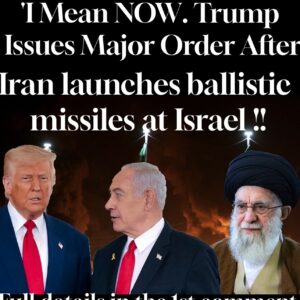 “I Mean NOW” !! Trump Issues Major Order After Iran launches ballistic missiles at Israel !!