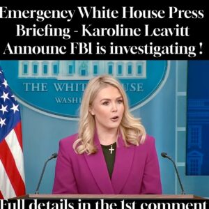 Emergency White House Press Briefing – Karoline Leavitt Announc FBl is investigating !
