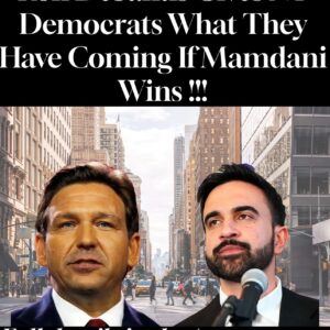 Ron DeSantis Gives NY Democrats What They Have Coming If Mandani Wins !!!