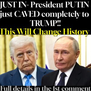 JUST IN President PUTIN just CAVED completely to TRUMP!!
