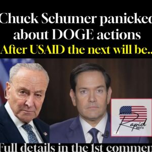 Chuck Schumer panicked about DOGE actions “After USAID the next will be..’