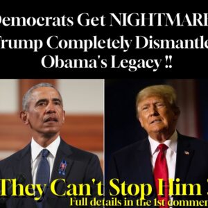 Democrats Get NIGHTMARE! Trump Completely Dismantles Obama’s Legacy!! Democrats Get NIGHTMARE! Trump Completely Dismantles Obama’s Legacy!!