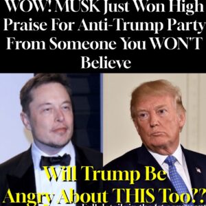 WOW! MUSK Just Won High Praise For Anti-Trump Party From Someone You WON’T Believe