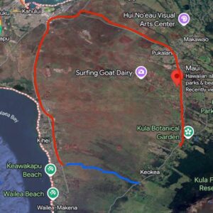 BREAKING NEWS / As the streets of Hawaii are in grid lock, Oprah continues to keep her private road (blue) shut..p