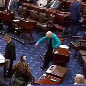 WATCH: Elizabeth Warren Goes Down Hard On The Senate Floor