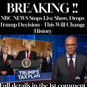 NBC NEWS Stops Live Show, Announc Trump Decision – This Will Change History