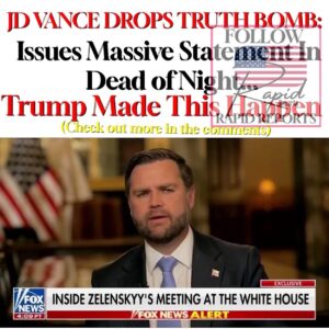 JD VANCE DROPS TRUTH BOMB: Issues Massive Statement In Dead of Night… Trump Made This Happen JD VANCE DROPS TRUTH BOMB: Issues Massive Statement In Dead of Night… Trump Made This Happen