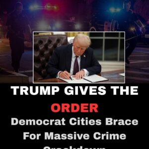 TRUMP GIVES THE ORDER – Democrat Cities Brace For Massive Crime Crackdown TRUMP GIVES THE ORDER – Democrat Cities Brace For Massive Crime Crackdown