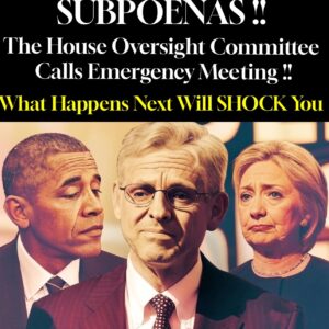 SUBPOENAS!! The House Oversight Committee Calls Emergency Meeting !!