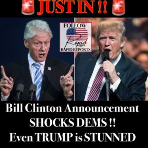 Bill Clinton Announcement SHOCKS DEMS !! Even TRUMP is STUNNED