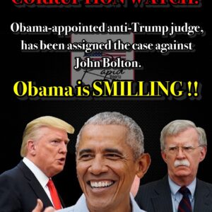 Obama-appointed anti-Trump judge, has been assigned the case against John Bolton. Obama-appointed anti-Trump judge, has been assigned the case against John Bolton.