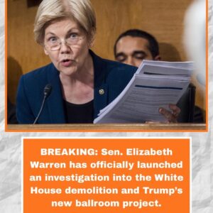 BREAKING: Sen. Elizabeth Warren has officially launched an investigation into the White House.. BREAKING: Sen. Elizabeth Warren has officially launched an investigation into the White House..