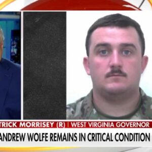 West Virginia Governor Patrick Morrisey gives update on wounded national guard member