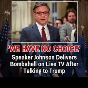 “WE HAVE NO CHOICE” !! Speaker Johnson Delivers Bombshell on Live TV After Talking to Trump